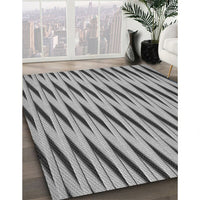 Patterned Silver Gray Rug, pat516gry