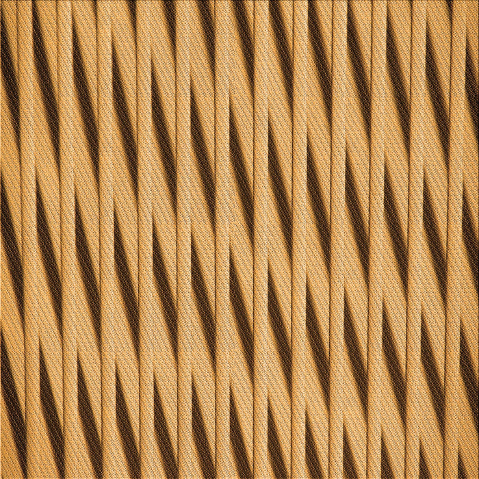 Round Patterned Orange Rug, pat516org