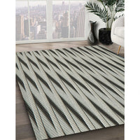 Patterned Gray Novelty Rug, pat516