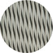 Sideview of Patterned Gray Novelty Rug, pat516