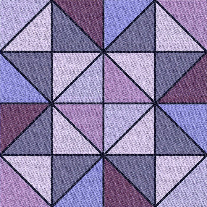 Round Machine Washable Transitional Bright Lilac Purple Rug, wshpat517blu
