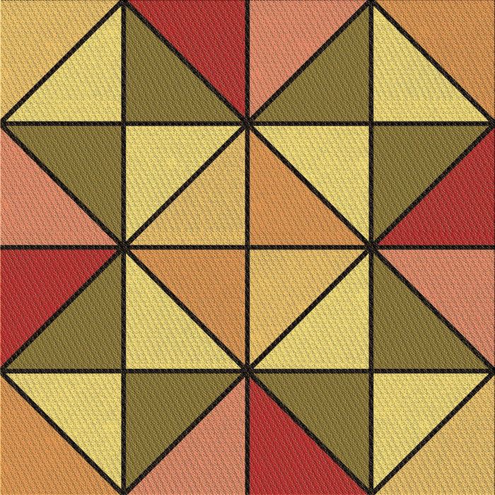 Round Machine Washable Transitional Yellow Rug, wshpat517brn