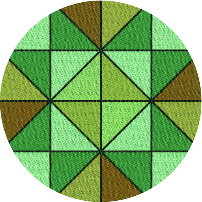Square Machine Washable Transitional Green Rug in a Living Room, wshpat517grn