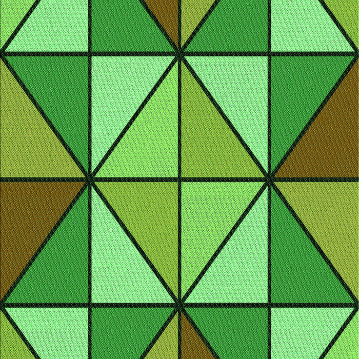 Machine Washable Transitional Green Rug, wshpat517grn