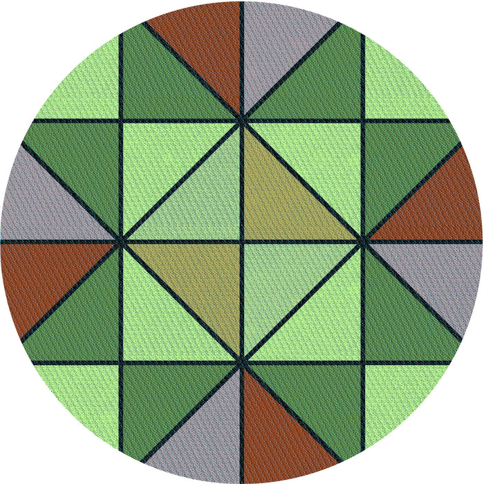 Square Machine Washable Transitional Green Rug in a Living Room, wshpat517lblu