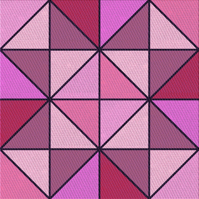 Round Machine Washable Transitional Medium Violet Red Pink Rug, wshpat517pur