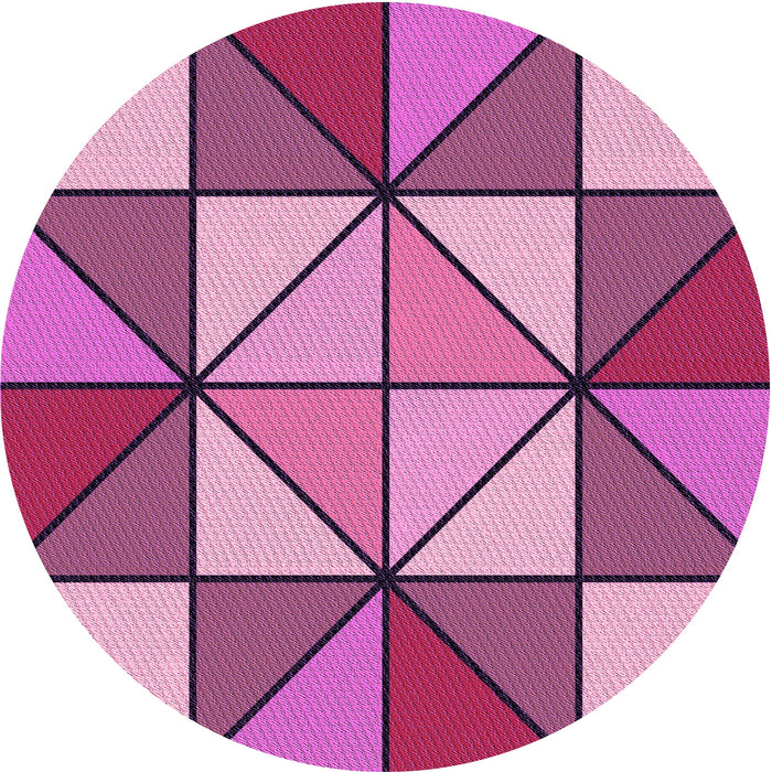 Square Machine Washable Transitional Medium Violet Red Pink Rug in a Living Room, wshpat517pur