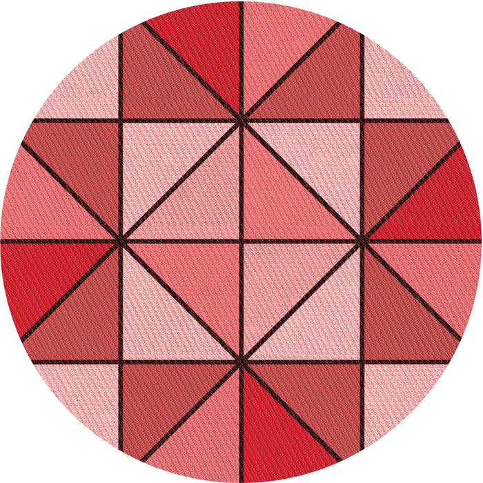 Square Machine Washable Transitional Pastel Red Pink Rug in a Living Room, wshpat517rd