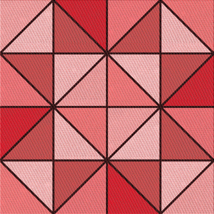 Round Machine Washable Transitional Pastel Red Pink Rug, wshpat517rd
