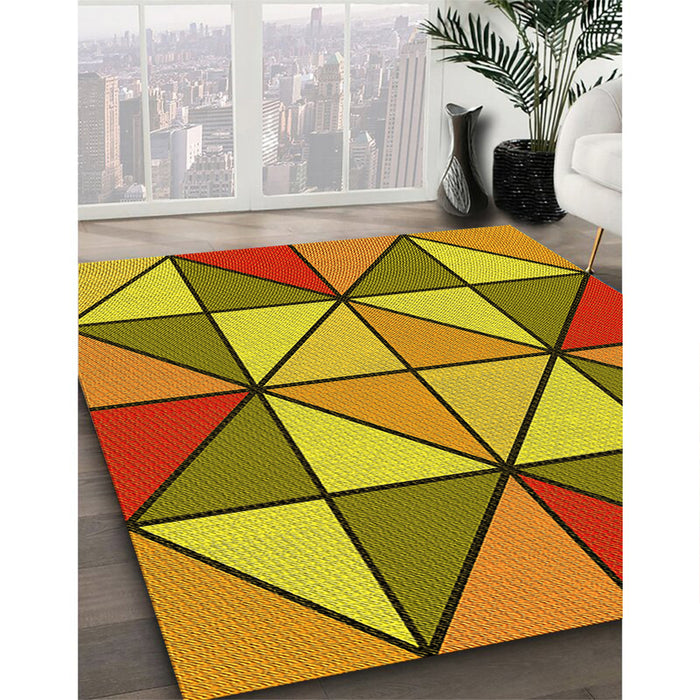 Machine Washable Transitional Mahogany Brown Rug in a Family Room, wshpat517yw