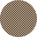 Square Patterned Black Brown Rug, pat518org