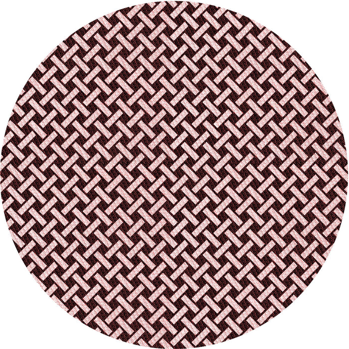 Square Machine Washable Transitional Deep Rose Pink Rug in a Living Room, wshpat518rd