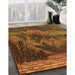Machine Washable Transitional Night Red Rug in a Family Room, wshpat519org