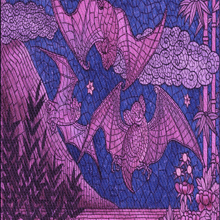 Patterned Purple Rug, pat519pur