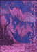 Machine Washable Transitional Purple Rug, wshpat519pur