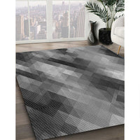 Patterned Black Rug, pat52gry