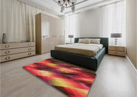 Patterned Orange Rug, pat52org