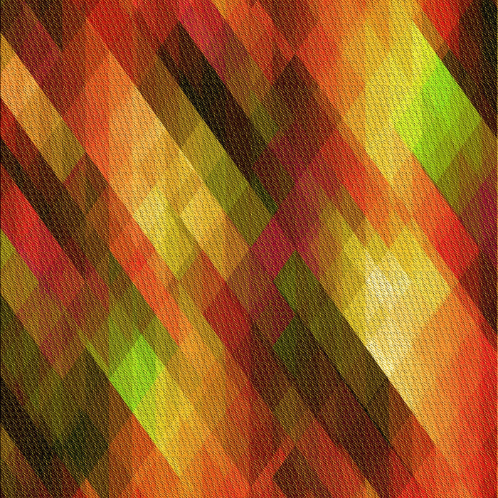 Patterned Tomato Red Rug, pat52yw