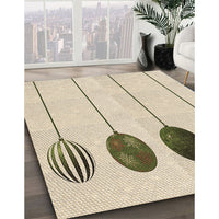 Patterned Moccasin Beige Rug, pat520brn