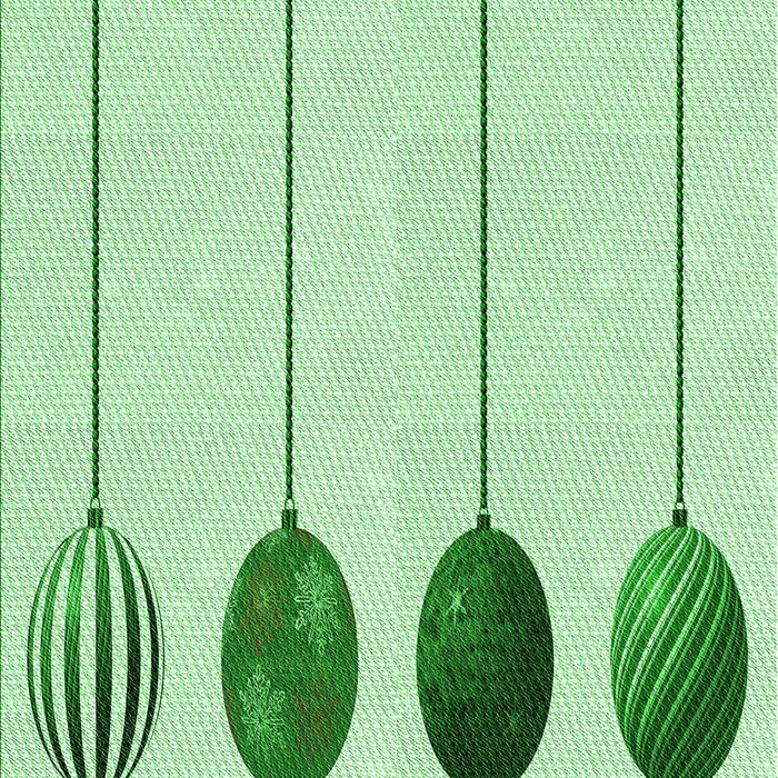 Patterned Mint Green Rug, pat520grn