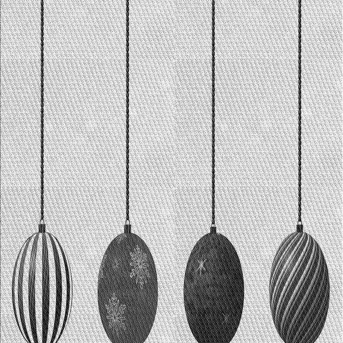 Patterned Platinum Gray Rug, pat520gry