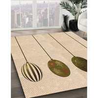 Patterned Bronze Brown Rug, pat520org