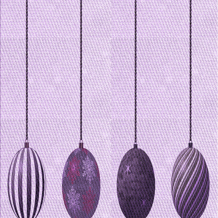 Machine Washable Transitional Lilac Purple Rug, wshpat520pur