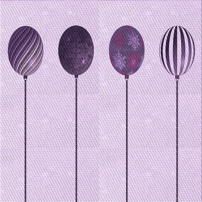 Round Machine Washable Transitional Lilac Purple Rug, wshpat520pur