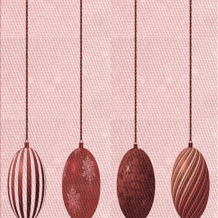 Machine Washable Transitional Pink Rug, wshpat520rd