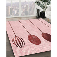 Patterned Pink Rug, pat520rd