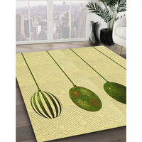 Patterned Sun Yellow Rug, pat520yw