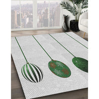 Patterned Sage Green Novelty Rug, pat520