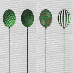 Square Patterned Sage Green Novelty Rug, pat520