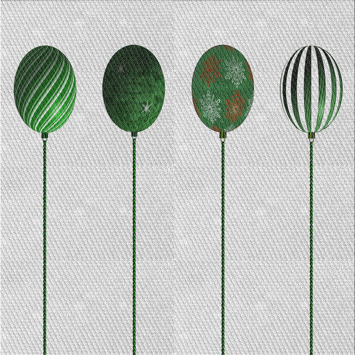 Square Patterned Sage Green Novelty Rug, pat520