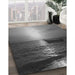 Machine Washable Transitional Black Rug in a Family Room, wshpat521gry