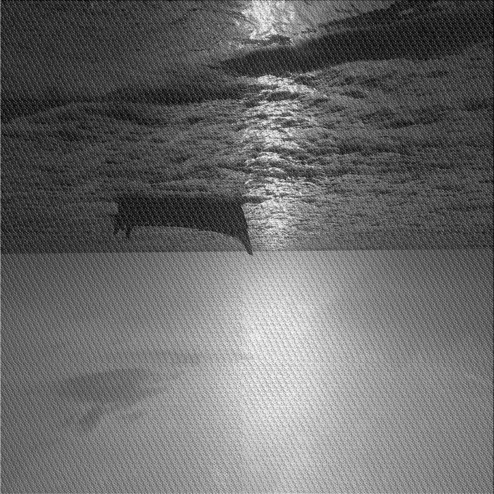 Round Patterned Black Rug, pat521gry