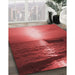 Machine Washable Transitional Red Rug in a Family Room, wshpat521rd
