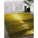 Machine Washable Transitional Yellow Rug in a Family Room, wshpat521yw