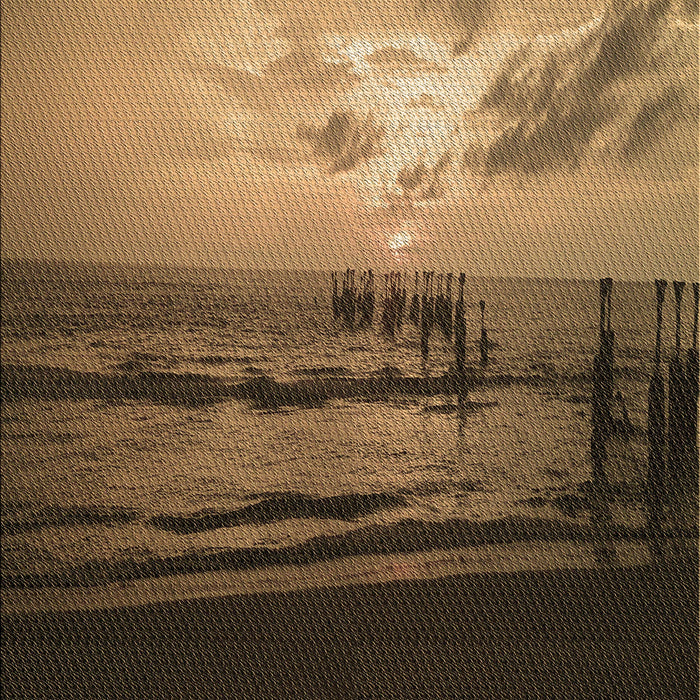 Patterned Cinnamon Brown Rug, pat522brn