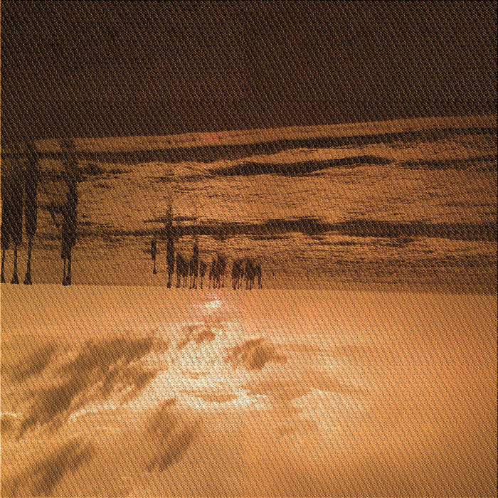 Round Patterned Red Rug, pat522org