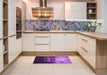 Patterned Purple Rug in a Kitchen, pat522pur