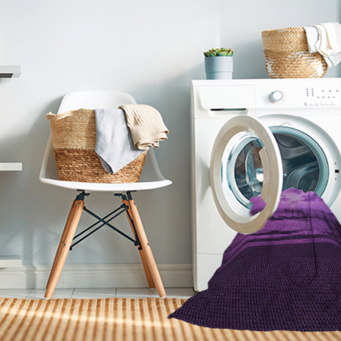 Machine Washable Transitional Purple Rug in a Washing Machine, wshpat522pur
