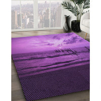 Patterned Purple Rug, pat522pur