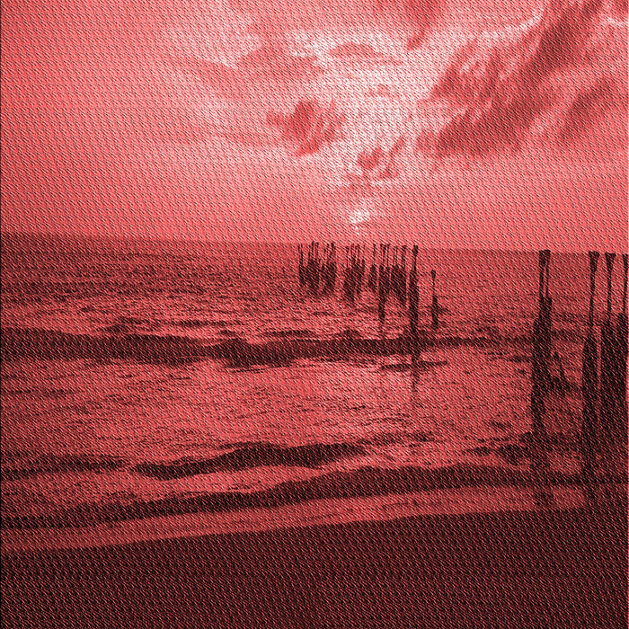 Machine Washable Transitional Cranberry Red Rug, wshpat522rd