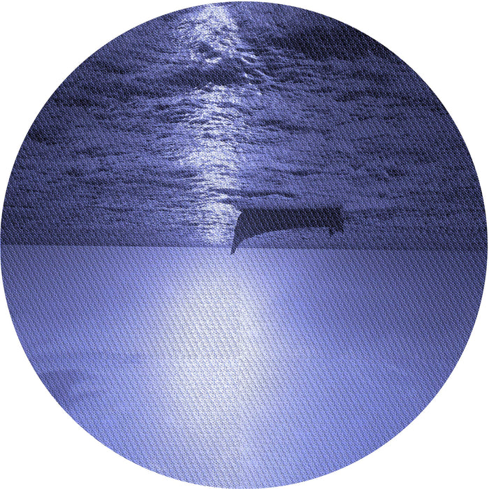 Square Patterned Sky Blue Rug, pat523blu