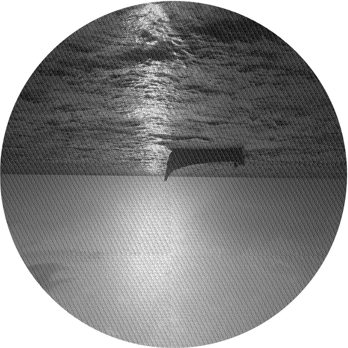 Square Patterned Black Rug, pat523gry