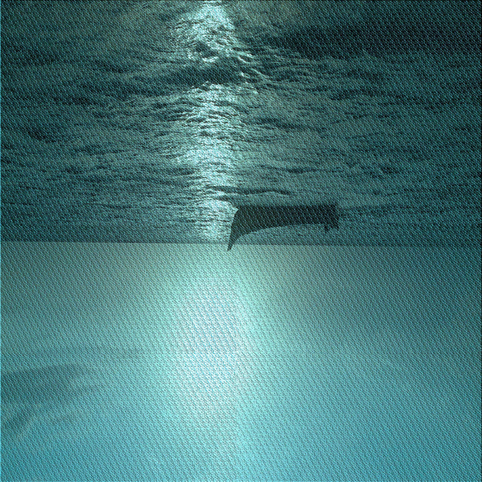 Round Patterned Medium Teal Green Rug, pat523lblu