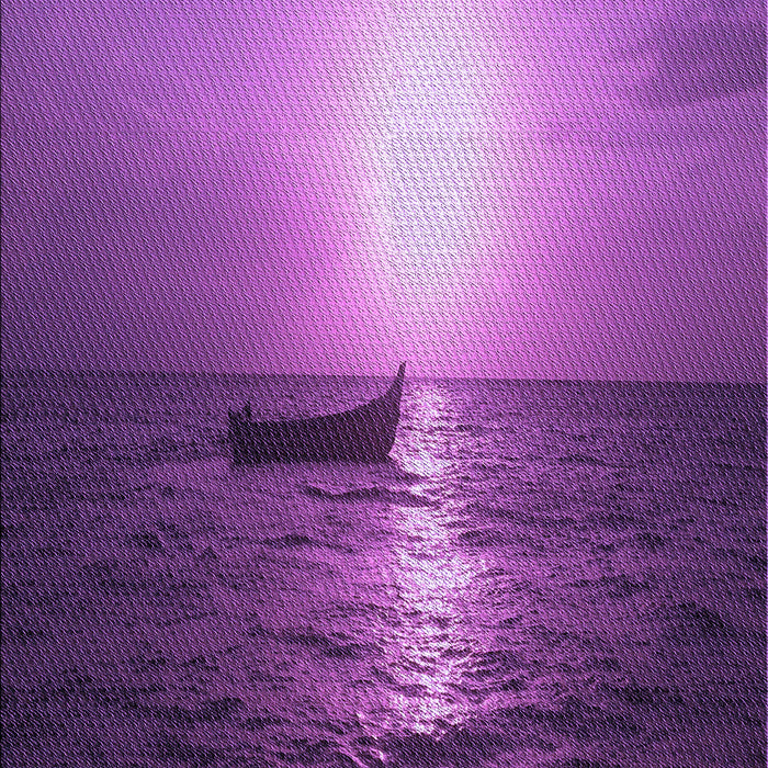 Patterned Dark Magenta Purple Rug, pat523pur