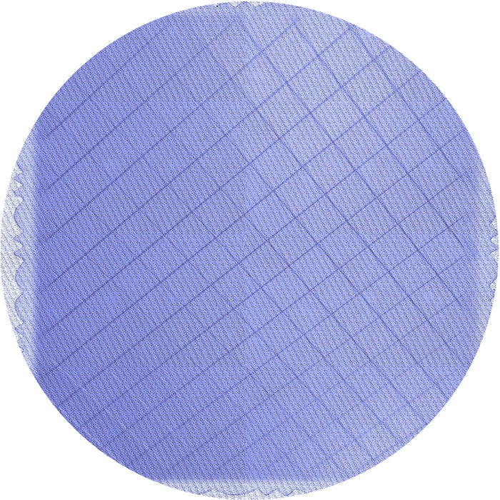 Square Patterned Light Slate Blue Rug, pat525blu