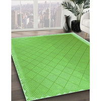 Patterned Emerald Green Rug, pat525grn